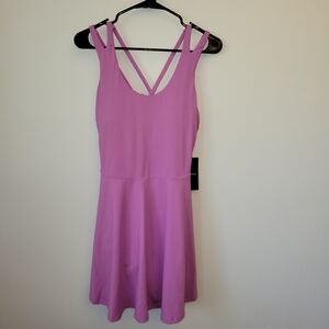 NWT Fabletics Boost Performance Dress Classic Mini, Electric Orchid, Size L